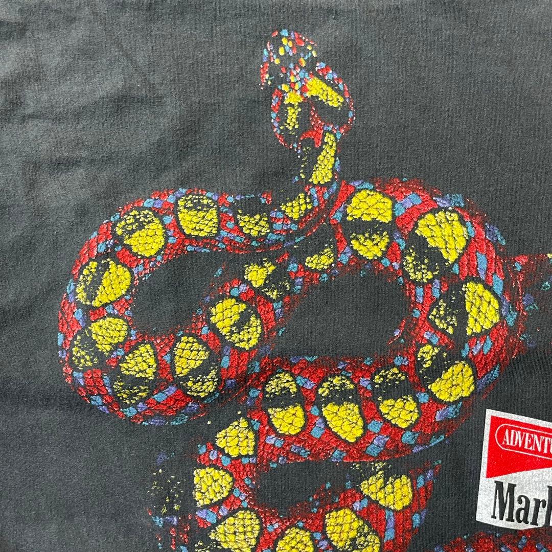 Marlboro マルボロ snake passフェード ポケットTシャツ XL