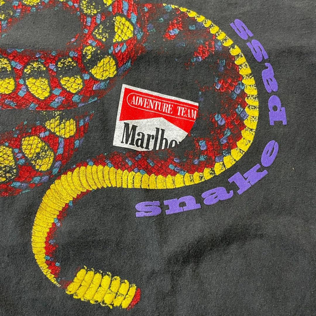 Marlboro マルボロ snake passフェード ポケットTシャツ XL