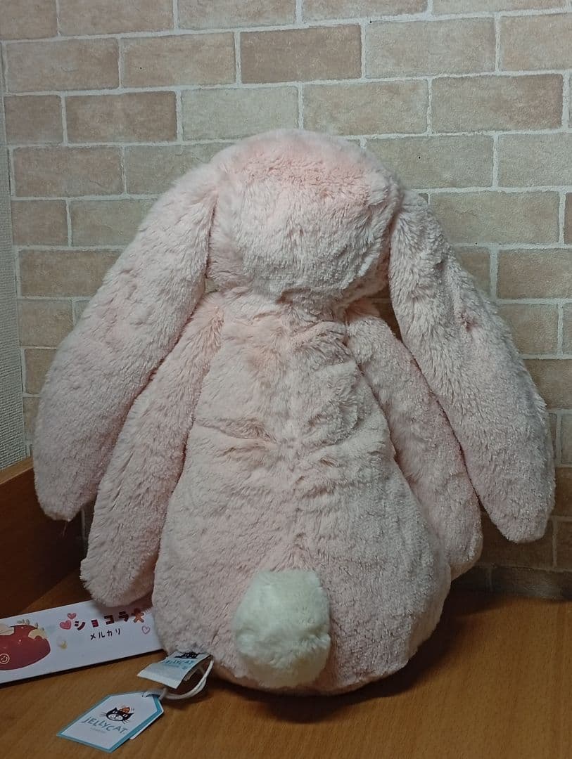  blush pink Bunny うさぎ Ｌ ラージぬいぐるみ
