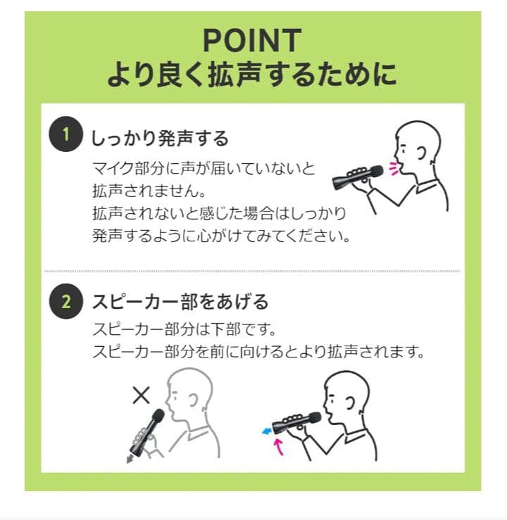 【新品未使用】ハンドマイク型　ポータブル拡声器スピーカー Bluetooth対応