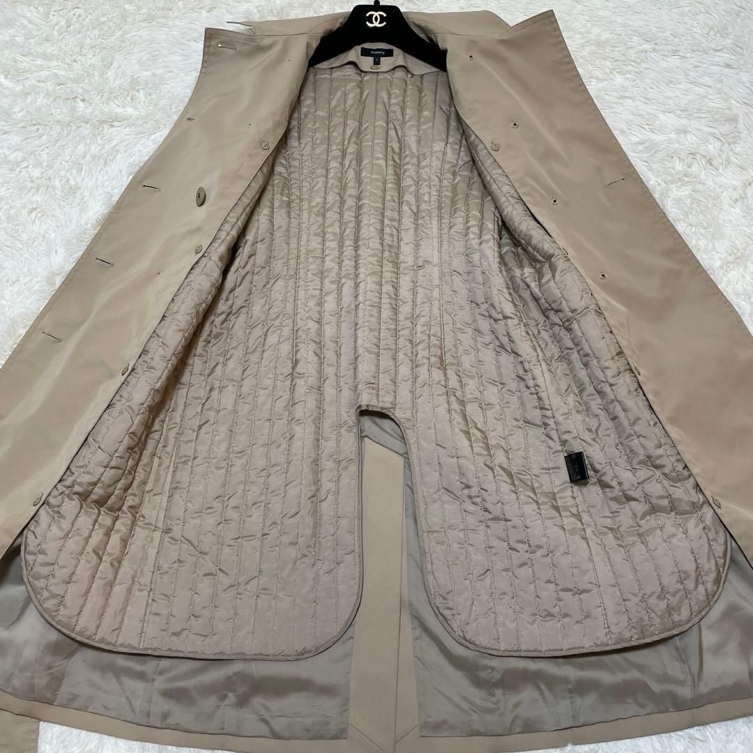 【美品】Theory セオリー　トレンチコート　ベルト　ライナー　キルティング
