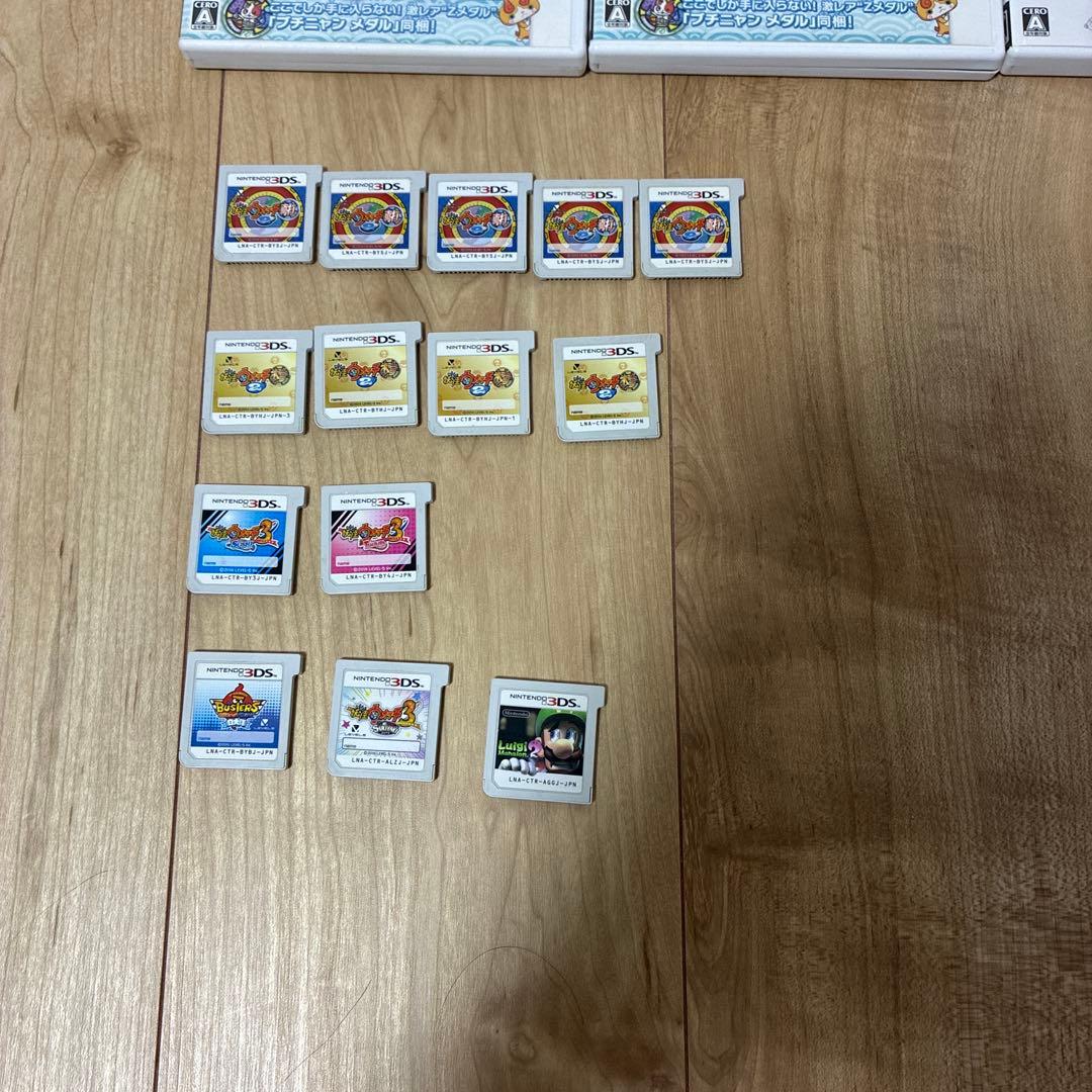 3dsソフトまとめ売りスキヤキスシテンプラ真打本家妖怪ウォッチ美品動作確認済み
