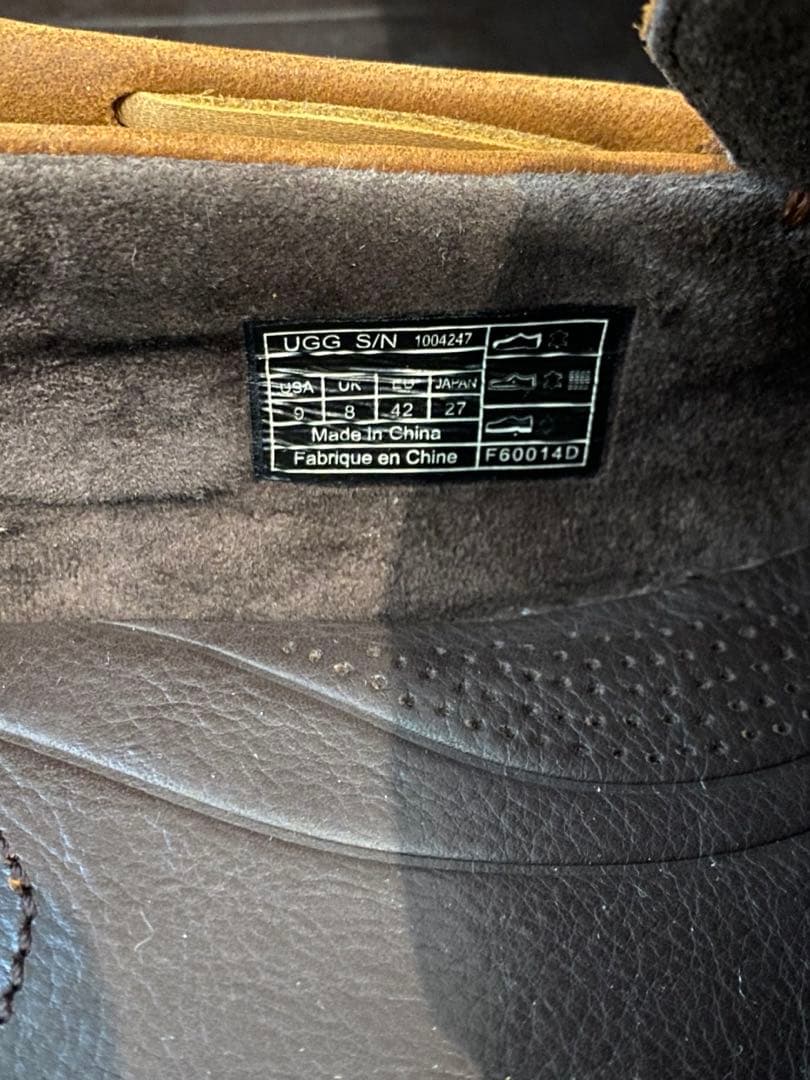 UGG ブラウンモカシン アグ M CHESTER チェスナット 27.0cm