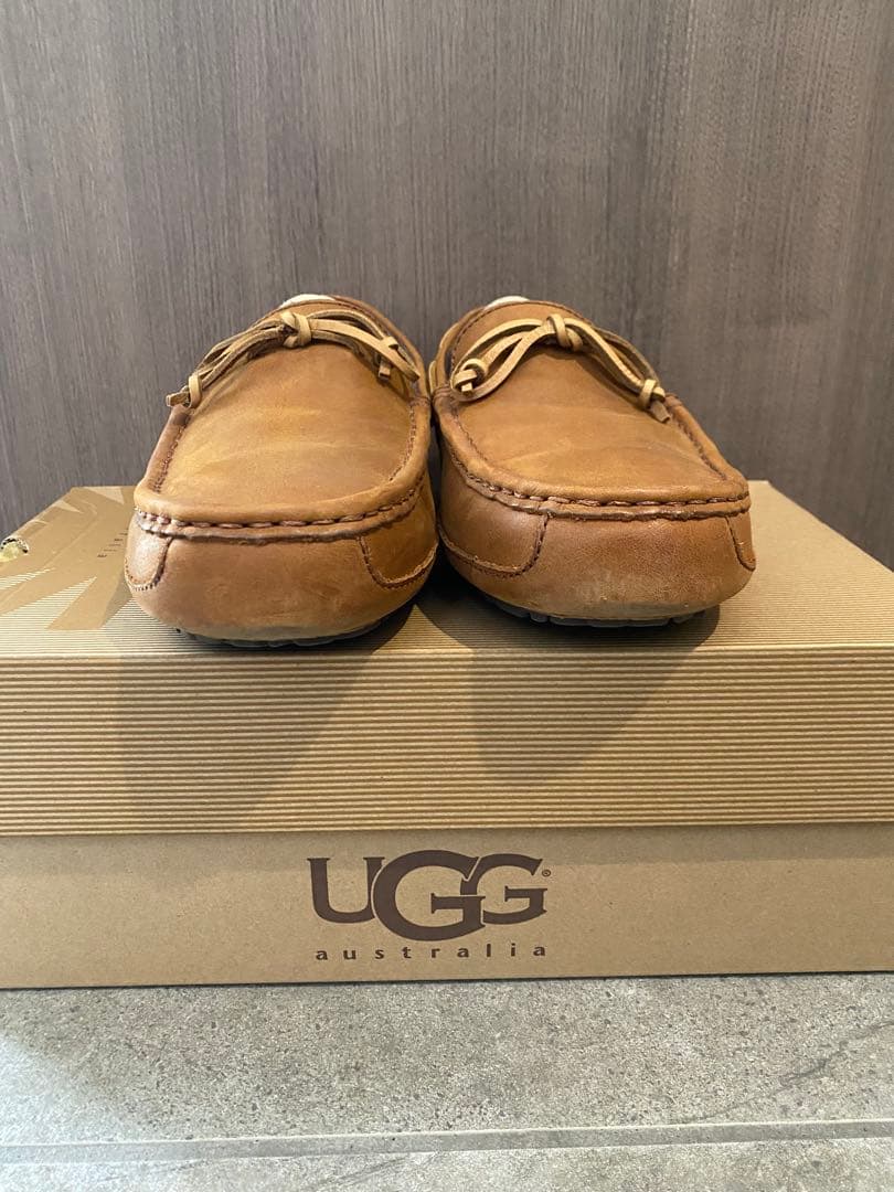 UGG ブラウンモカシン アグ M CHESTER チェスナット 27.0cm