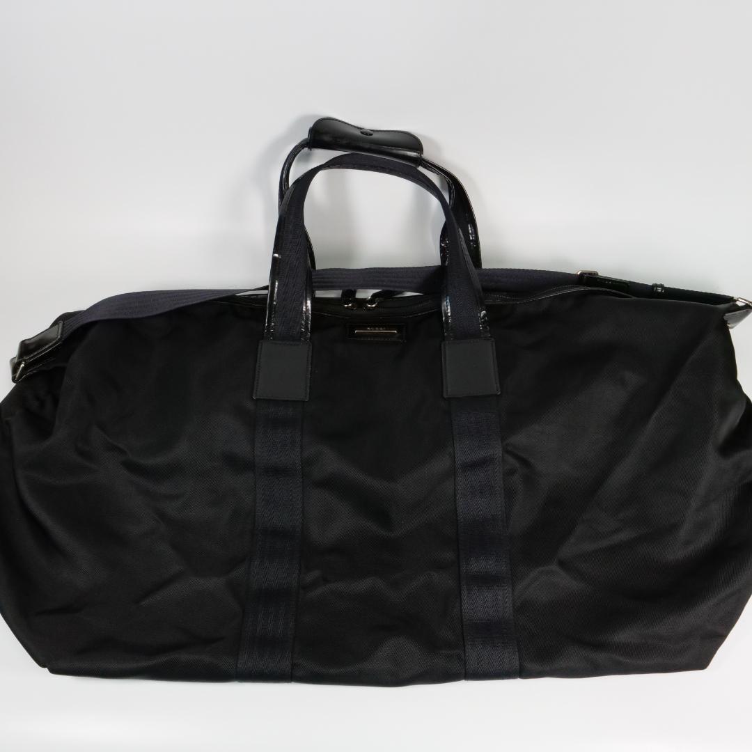 極美品✨GUCCI グッチ ボストンバッグ 2way ナイロン ブラック 大容量