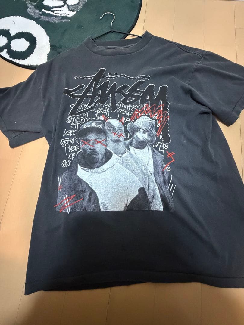 90s Stussy グラフィックTシャツ Lサイズ