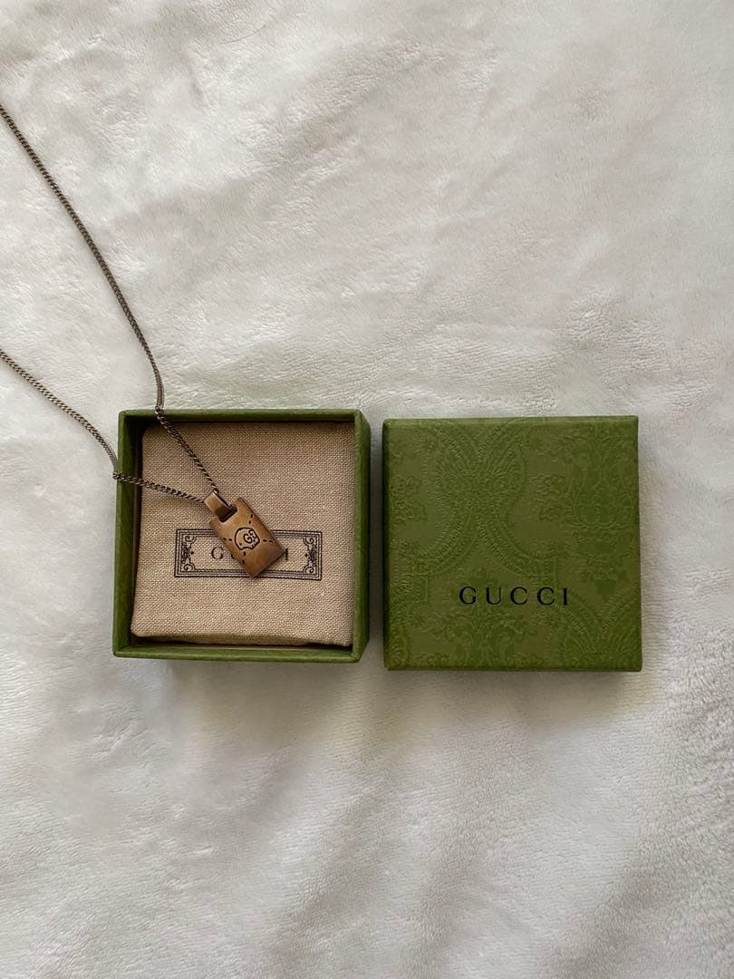 GUCCI グッチゴーストシルバーネックレス