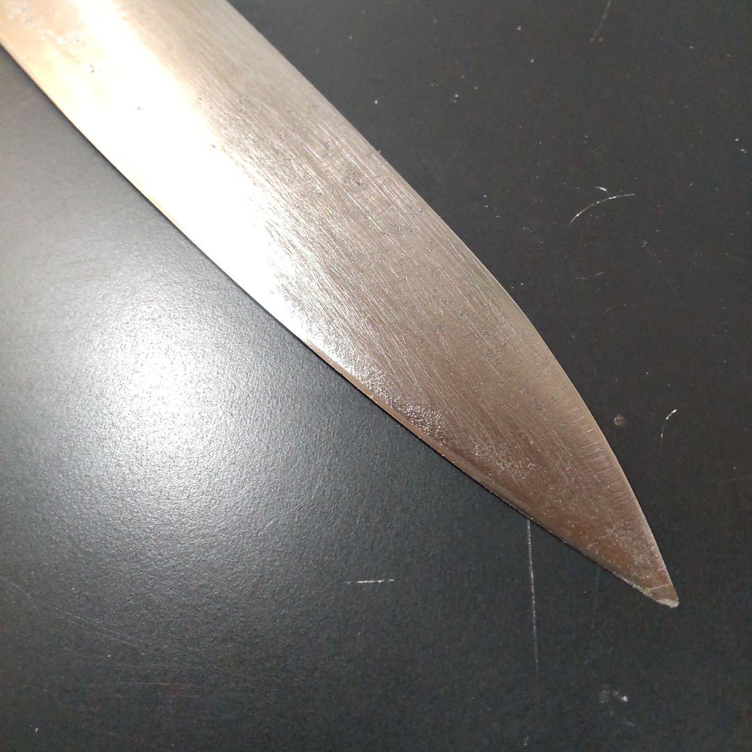 中古再生品東京杉本全鋼牛刀No2124 刃渡245mm