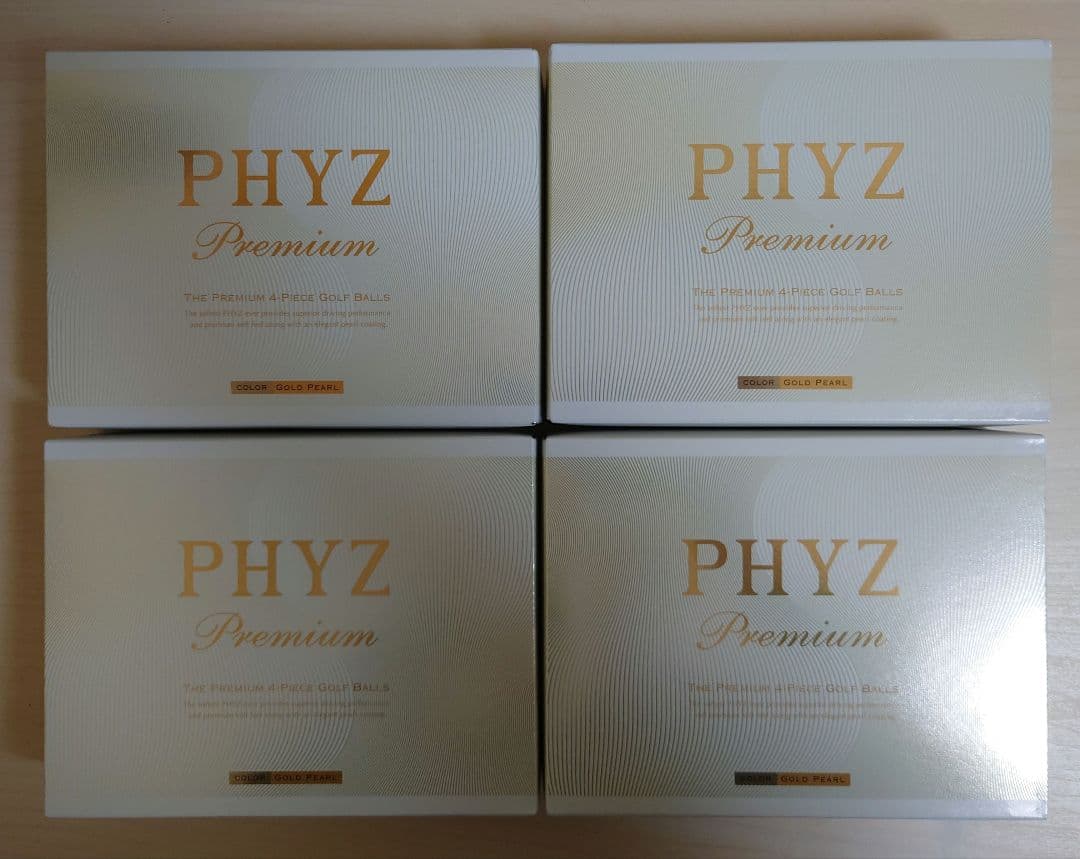 PHYZ Premium ゴルフボール 4箱セット