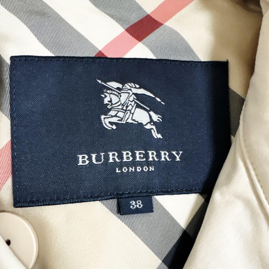 BURBERRYバーバリーロンドン トレンチコート M ベージュ ノバチェック柄