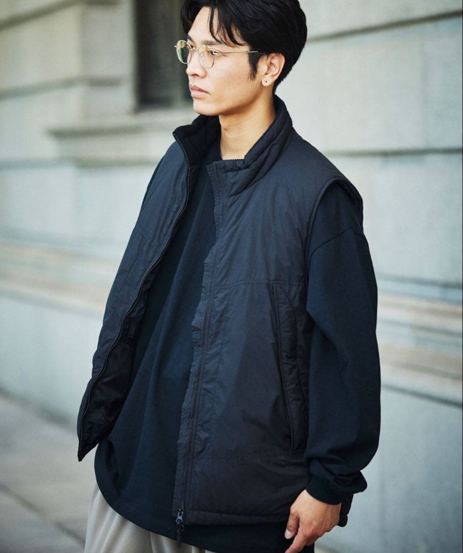 トップス FREAK'S STORE HIGH LOFT VEST PRIMALOFT
