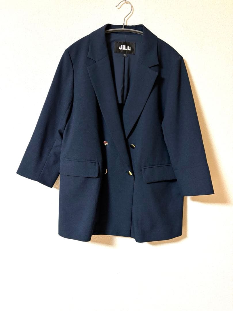 【極美品】JILL by JILL STUART ハイツイストジャケットネイビー