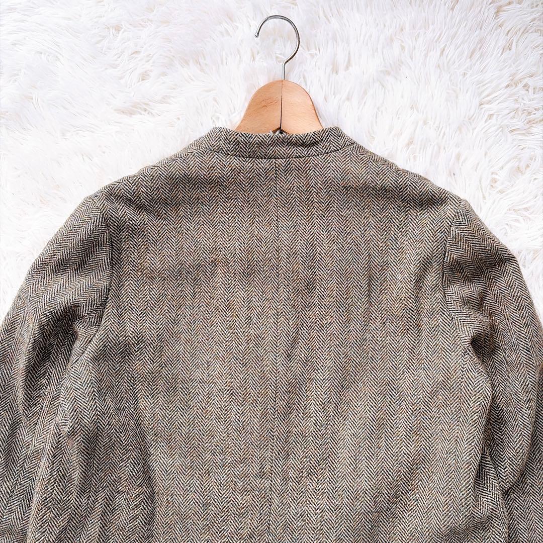 【美品】リアムプラージュ　ウールヘリンボーンダブルジャケット