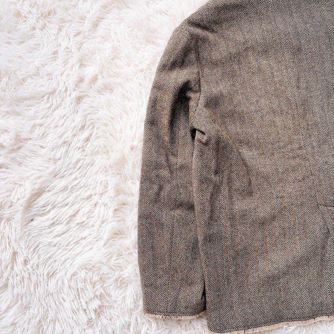 【美品】リアムプラージュ　ウールヘリンボーンダブルジャケット