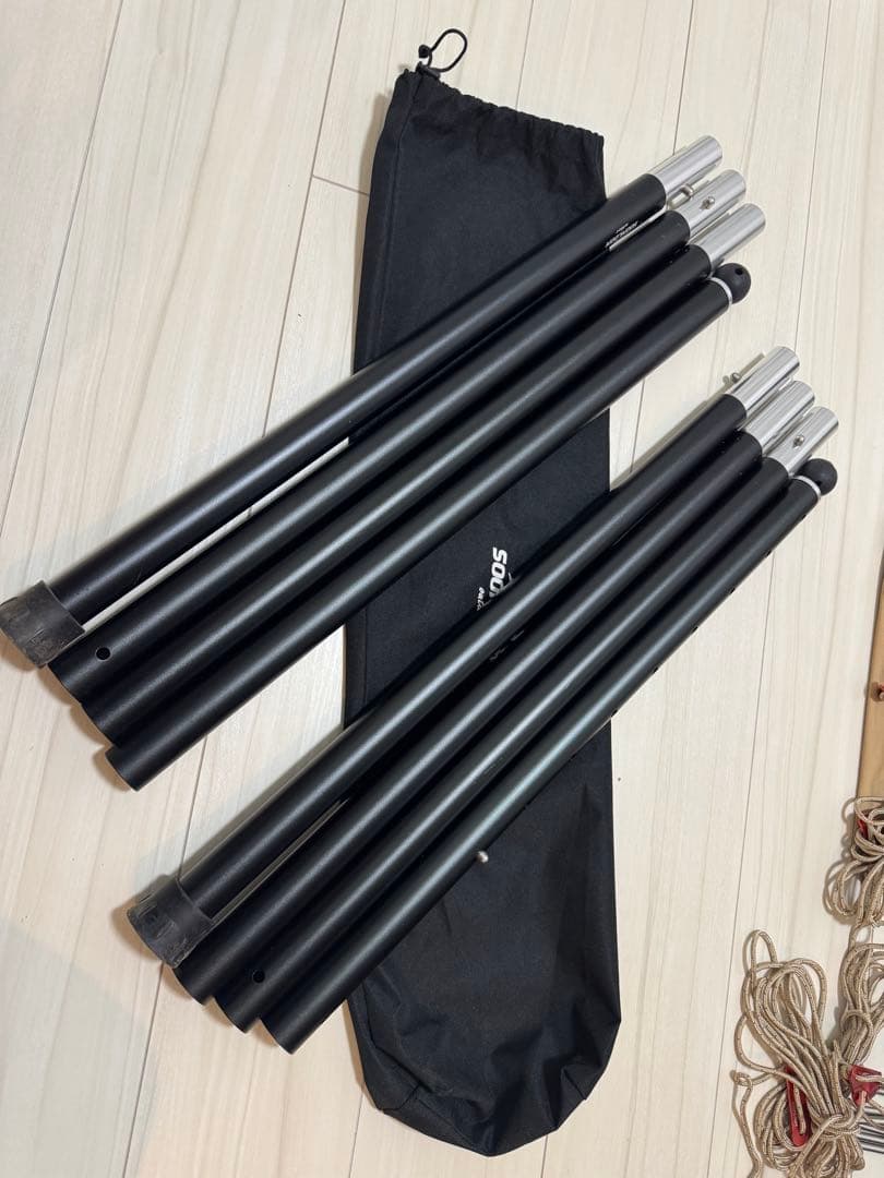 スームルームSoomloomタープAdranus4.2ｍｘ5.4ｍ　ポールセット