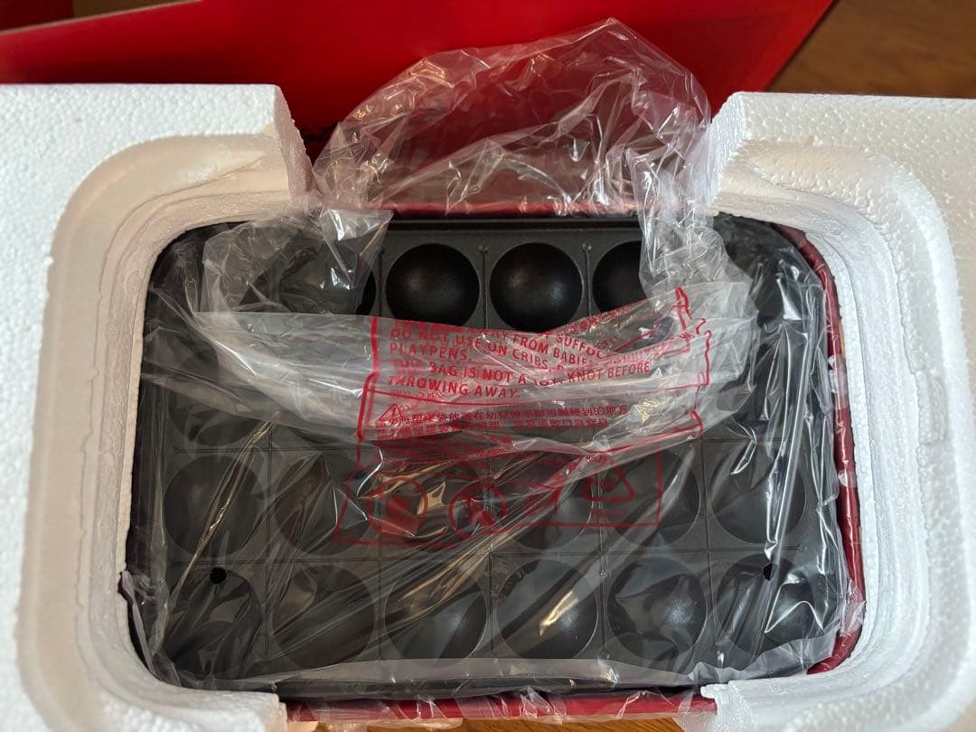 新品、未使用❣️BRUNO ホットプレート レッド たこ焼き用プレート付