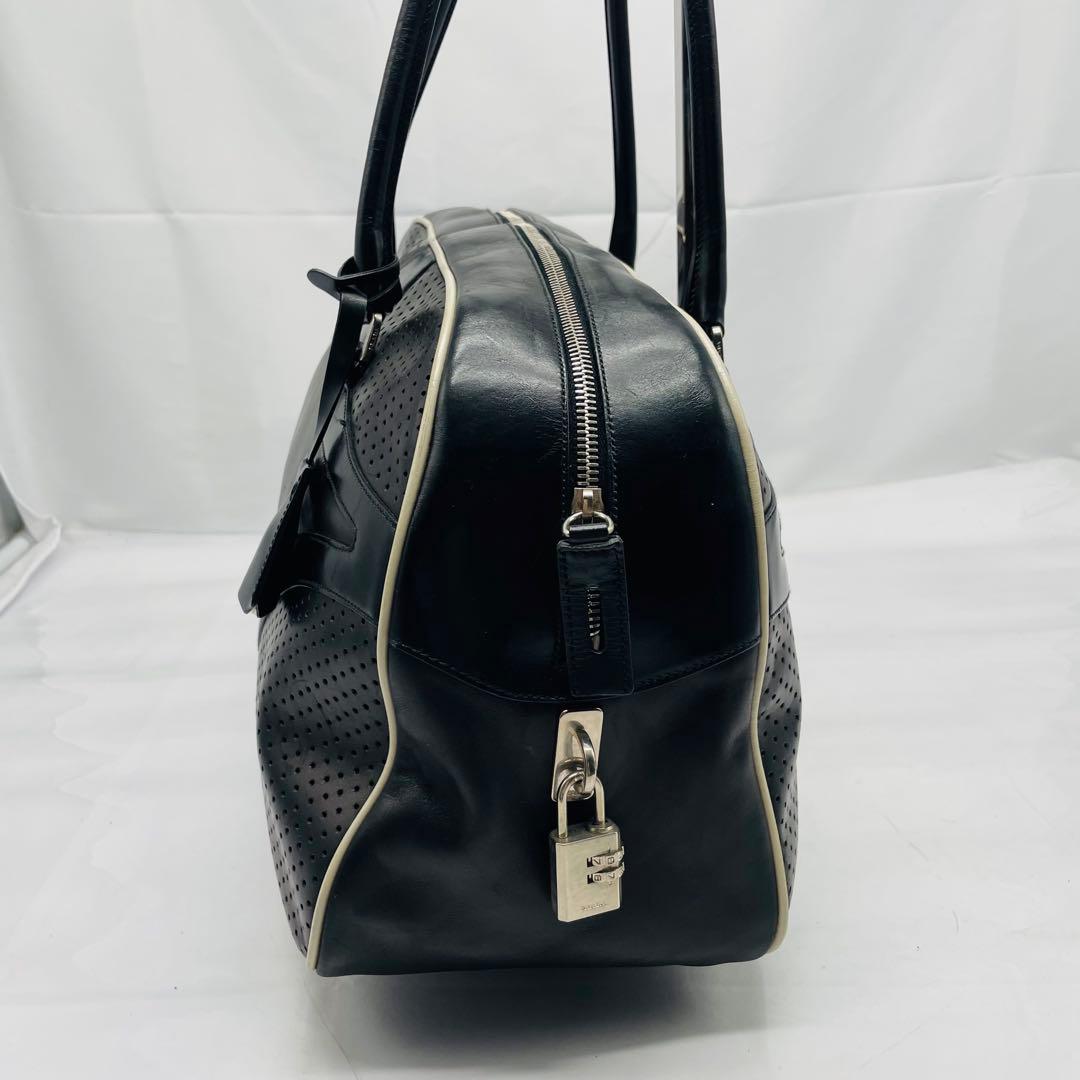 PRADA プラダ ハンドバッグ ボーリングボストンバッグ ブラック レザー