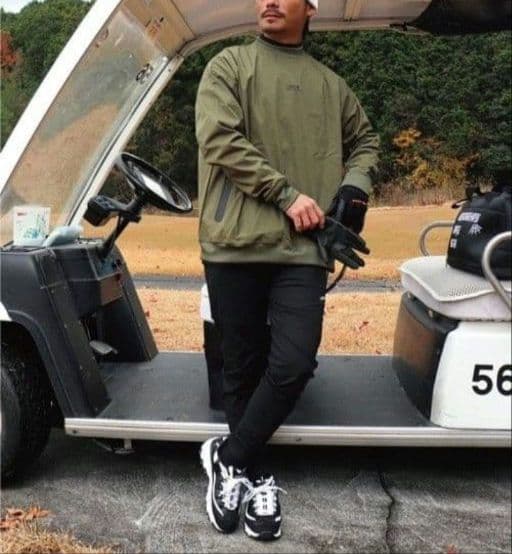 LUXE/R GOLF ラグジュゴルフ ストレッチ布帛パンツ 45855BKL③