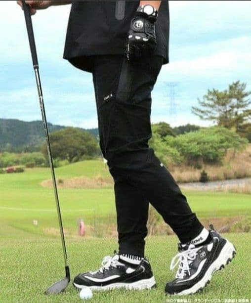 LUXE/R GOLF ラグジュゴルフ ストレッチ布帛パンツ 45855BKL③