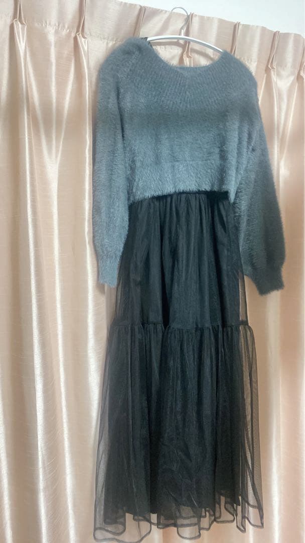 NICE CLAUP M/L 全骨格優勝ニットセットワンピ