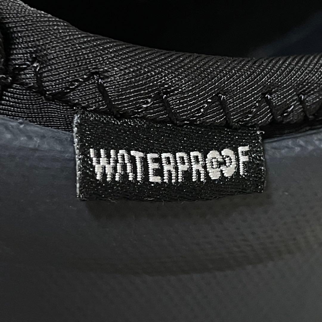 ccilu チル レインシューズ WATERPROOF ブロックソール 黒 23