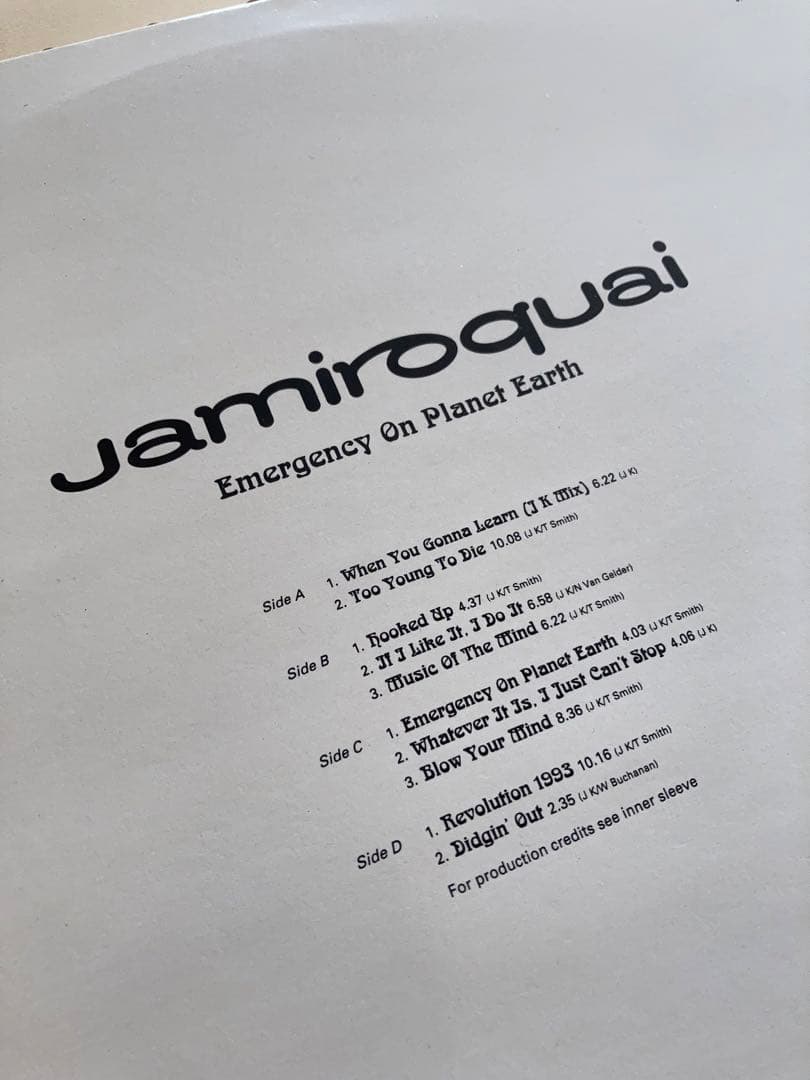 洋楽 jamiroquai Emergency On Planet Earth LP