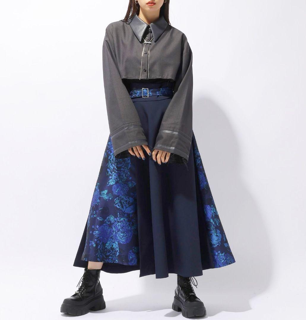 S*p様 完売美品✨️ハレHAREジャガードガラキリカエスカートオケージョン薔薇