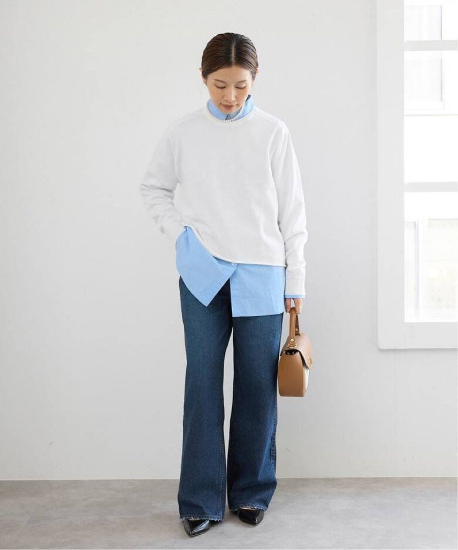 イエナ◇アッパーハイツ 別注 THE GARNET ワイドストレートデニム25