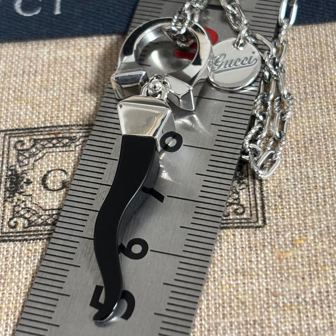 GUCCI 新品同様品　エンビグレードアンカーネックレス 925シルバー極美品