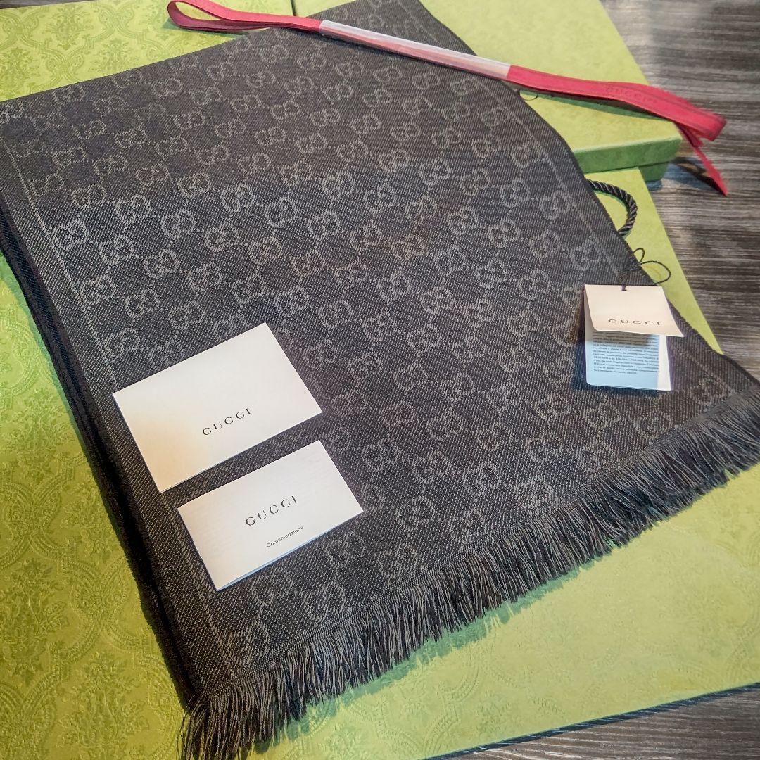 ❤新品箱袋付❤最高級ウール❤GUCCI マフラー ストール ショール スカーフ