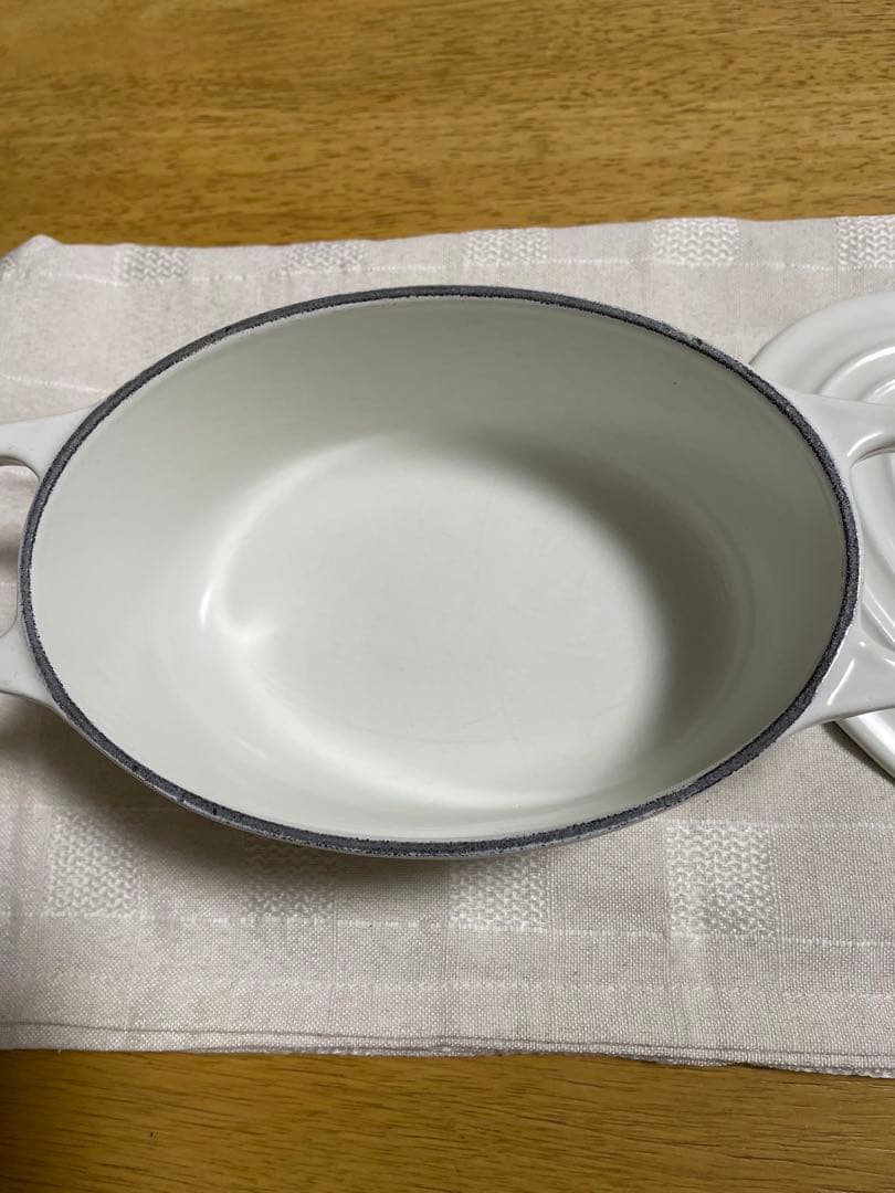 ルクルーゼ ココットオーバル 17cm オパール 両手鍋