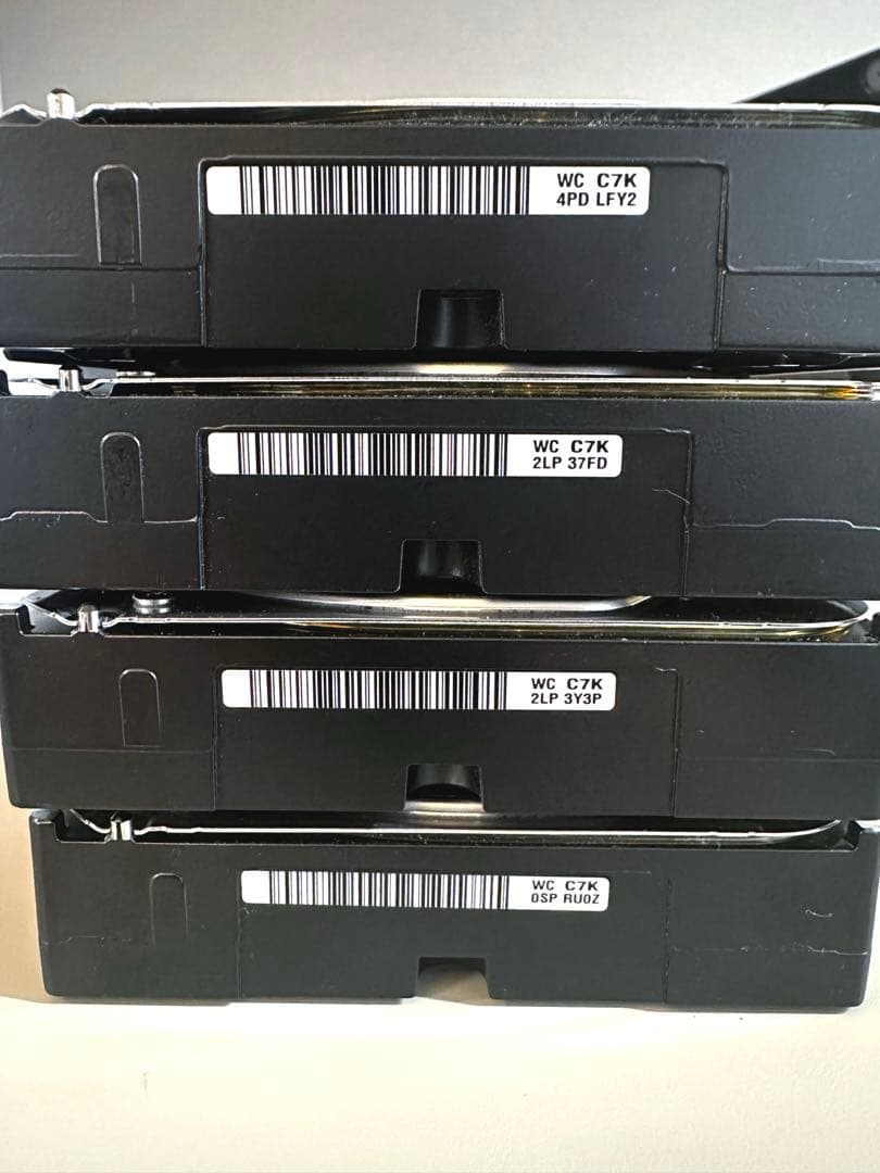 WD Purple 4TB HDD WD40PURZ 4台セット