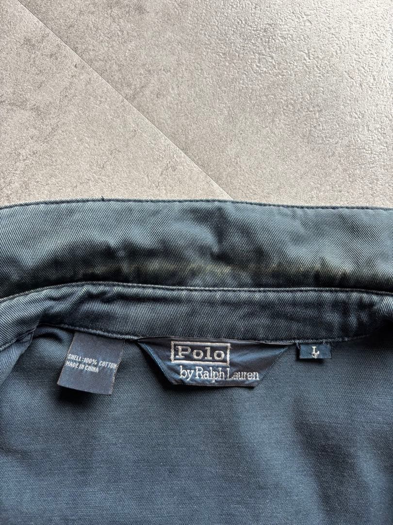 ￼90s Polo Ralph Lauren スイングトップ L ネイビー 刺繍