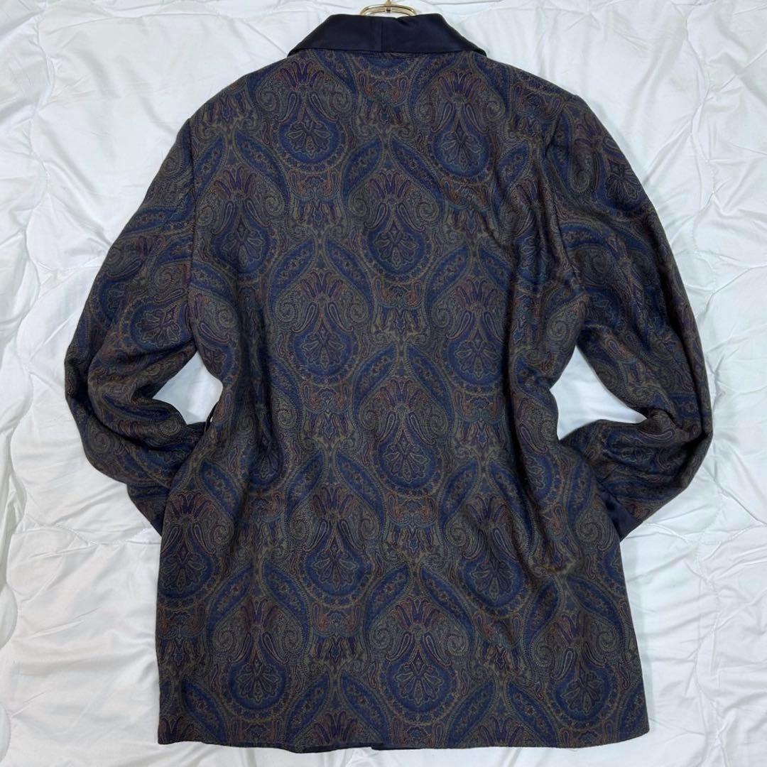 ETRO エトロ タキシード調 総柄 ペイズリー柄 テーラードジャケット