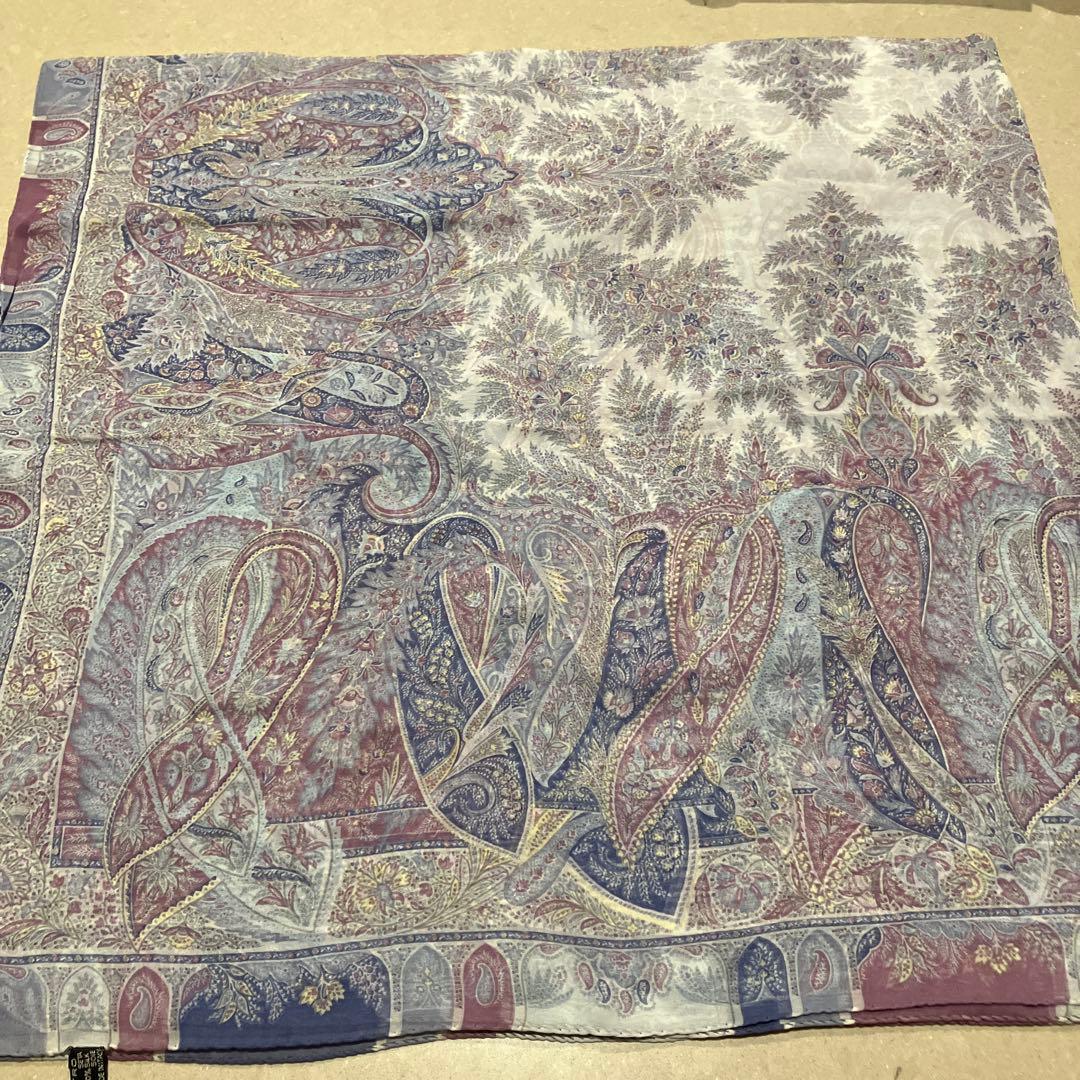 ETRO ペイズリー柄 大判シルクスカーフ