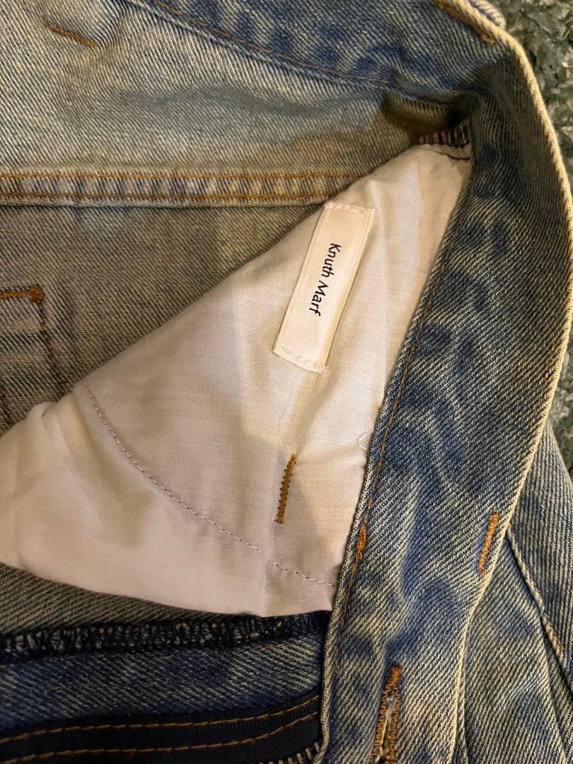パンツ knuth marf/shirt wrap denim pants