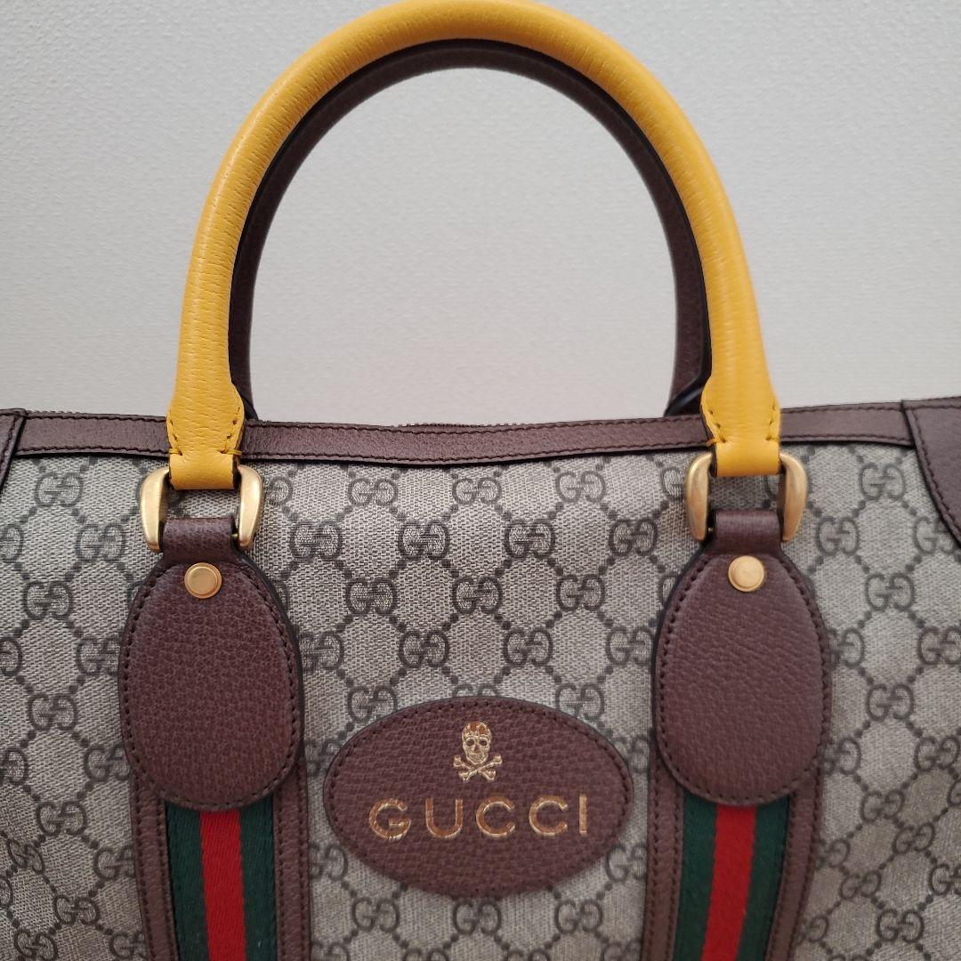GUCCI ネオヴィンテージ ダッフルバッグ　GG スプリーム キャンバスレザー