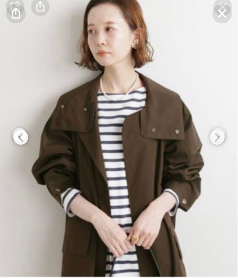 IENA VACHEMENT LONG COAT カーキ　新品　付属品あり