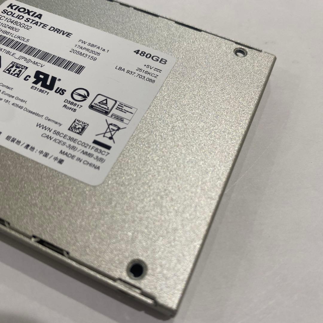 KIOXIA 480GB SATA SSD 正常判定 100%