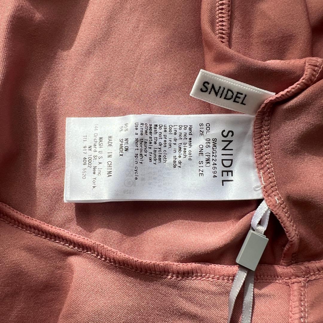未使用タグ付 SNIDEL フレアフリルビキニ ピンク
