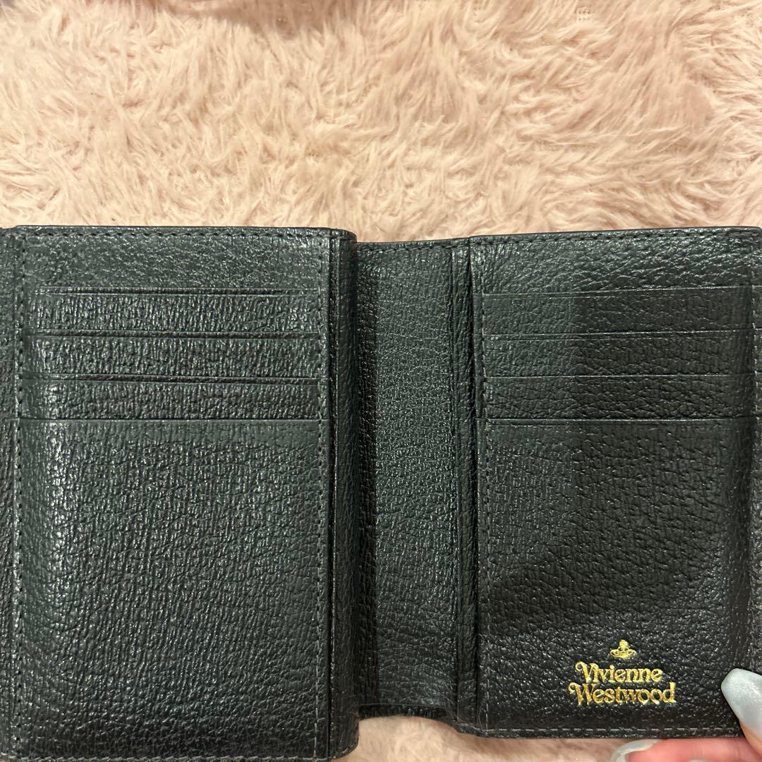 Vivienne Westwood 財布 がま口 黒 折り財布