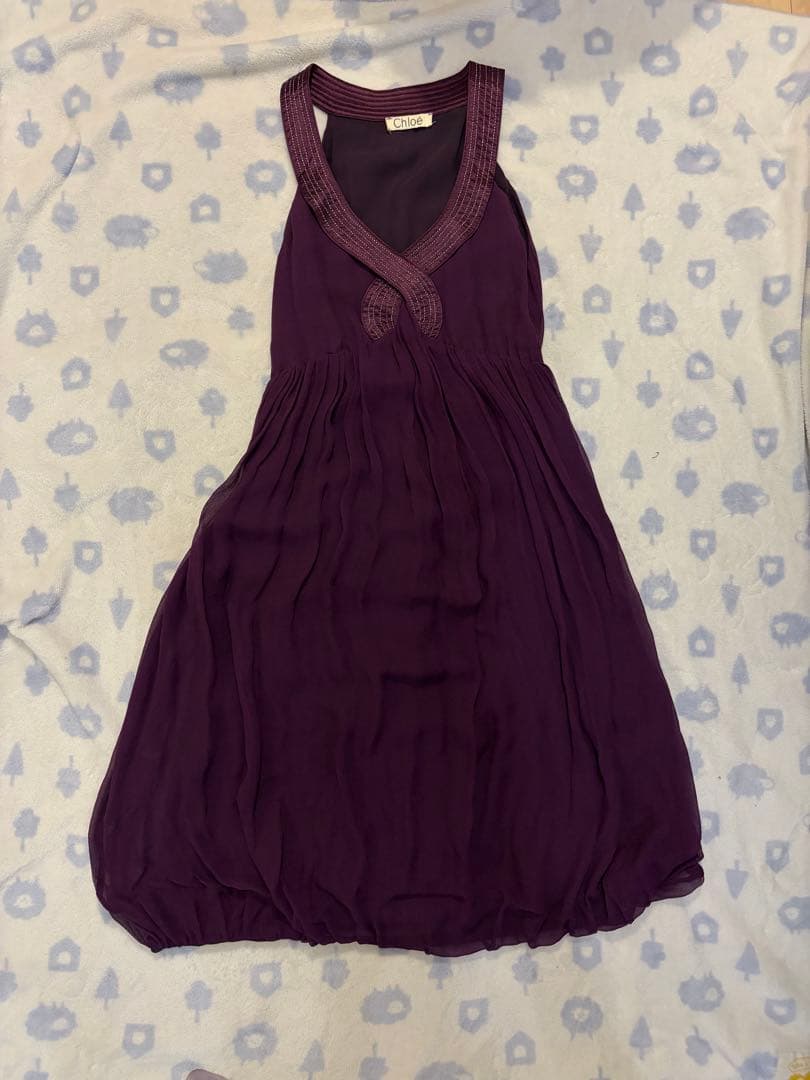 Chloe シルクドレス