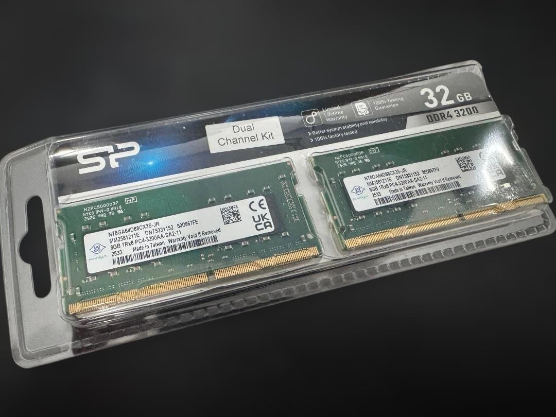 ノートPC用メモリ DDR4 3200 8GB×2枚 HP PC搭載品