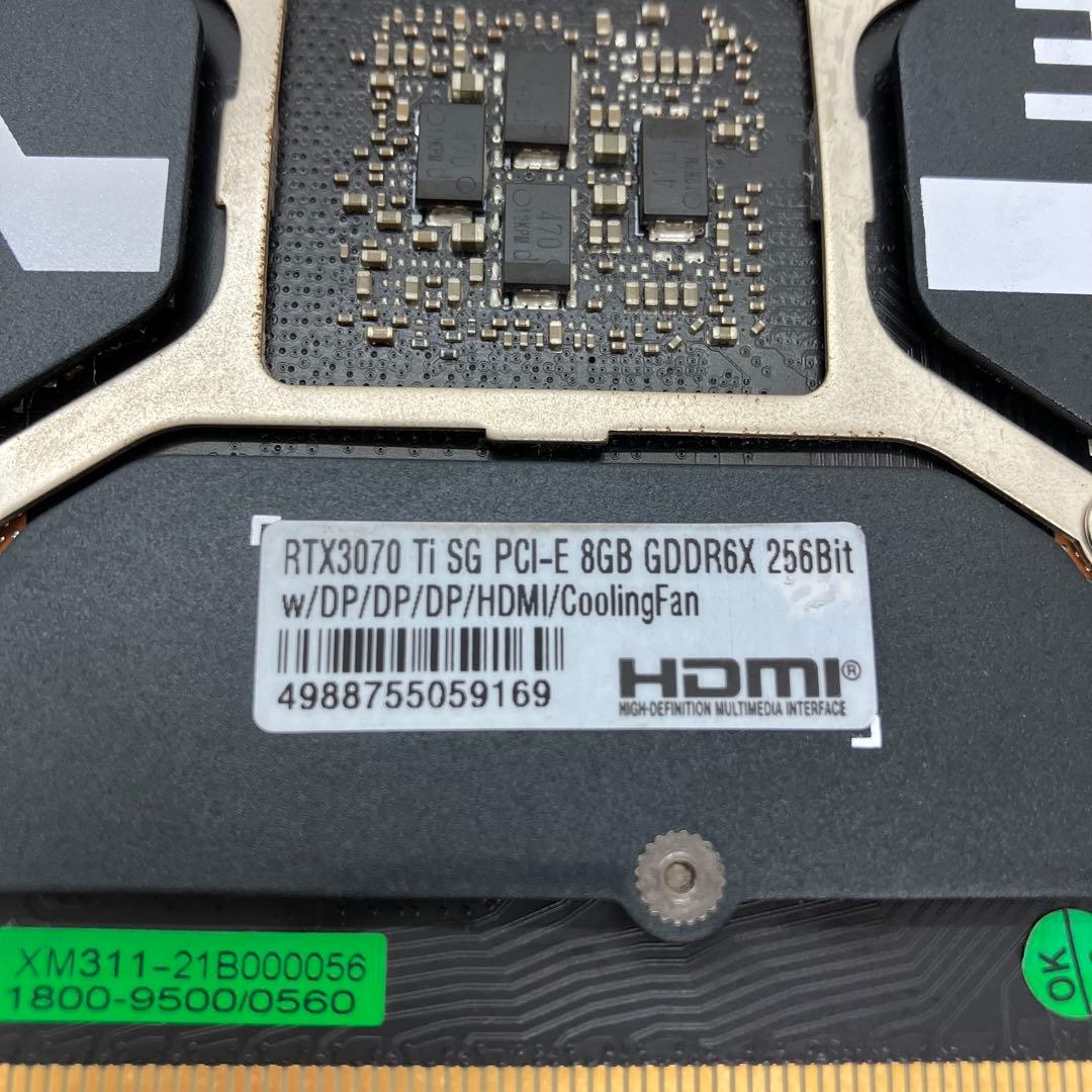 グラフィックボード・グラボ・ビデオカード GALAKURO GAMING RTX 3070 Ti E8GB 157