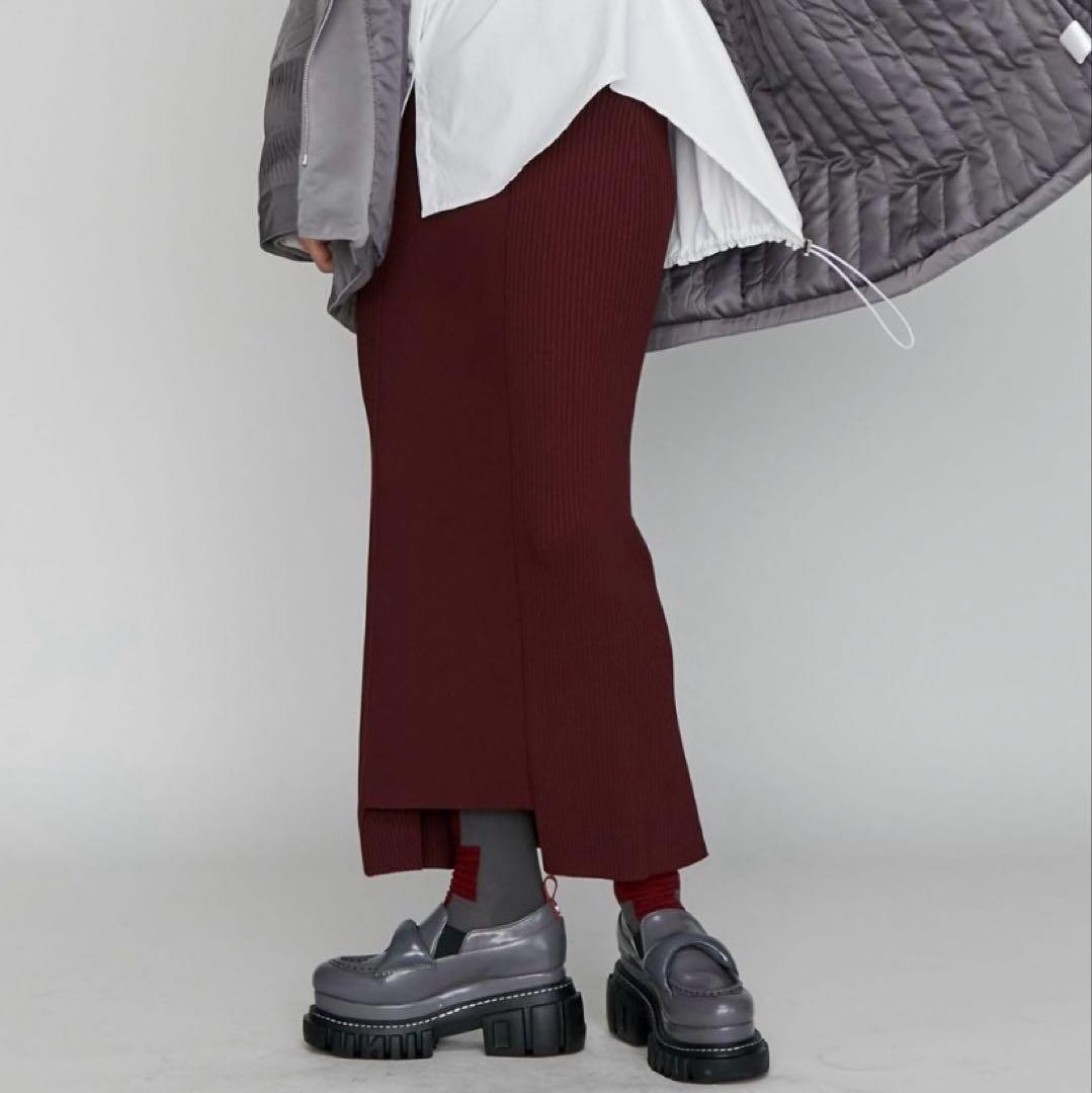 24AW【美品】UN3D. リブニットタイトスカート