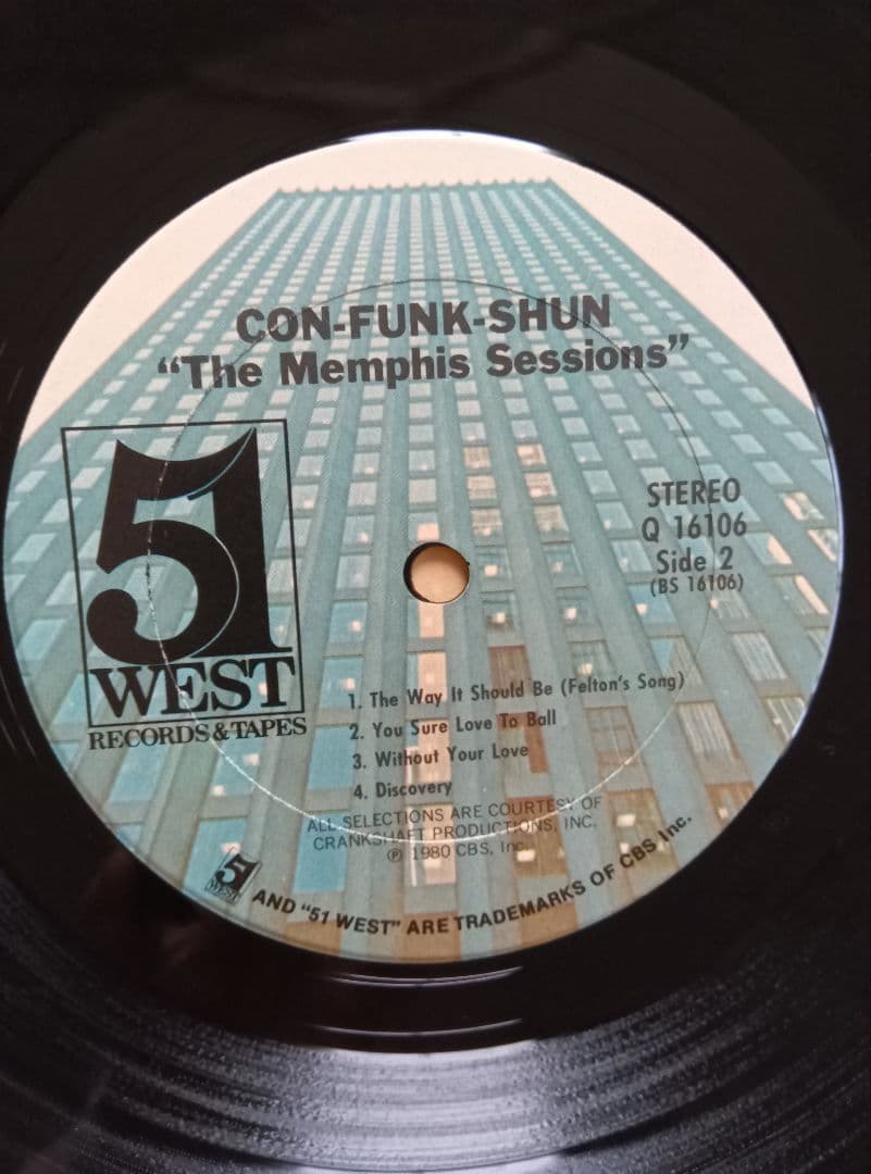 CON−FUNK−SHUN/THE−MEMPHIS−SESSIONS/LP。
