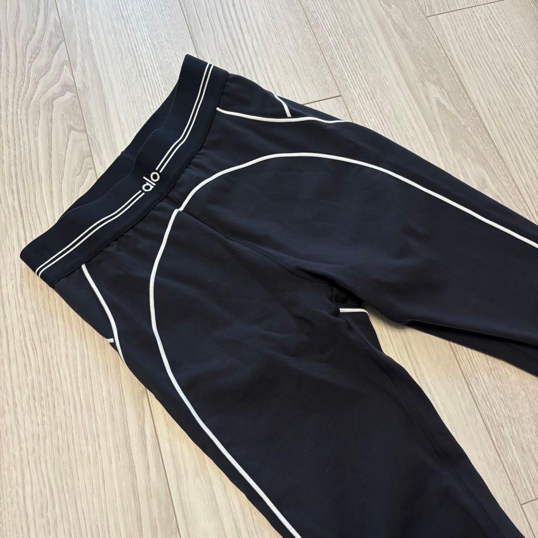 alo ☽ airbrush High-waist ハートレギンス【Sサイズ】