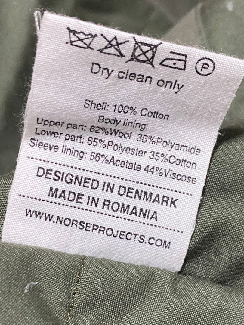 【Norse Projects】 メンズ　モッズコート　Lサイズ相当