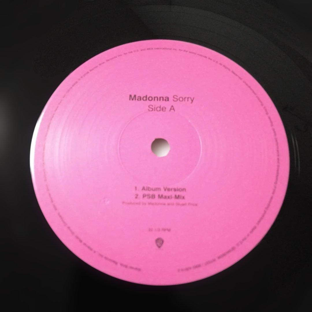 US盤 2LP Madonna hung up レコード おまけ付き Sorry