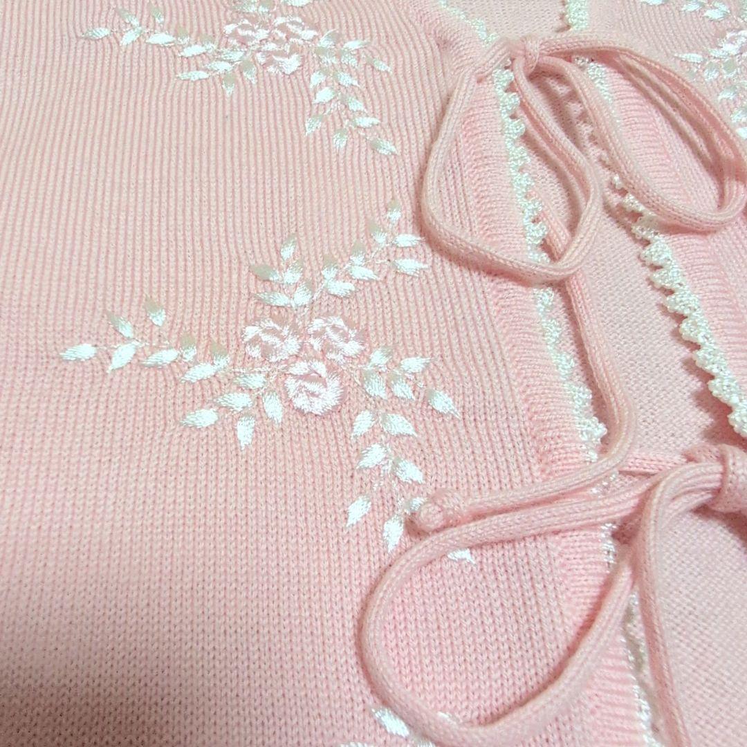 ESCADA エスカーダ アンサンブル カーディガン トップス 刺繍 ピンク